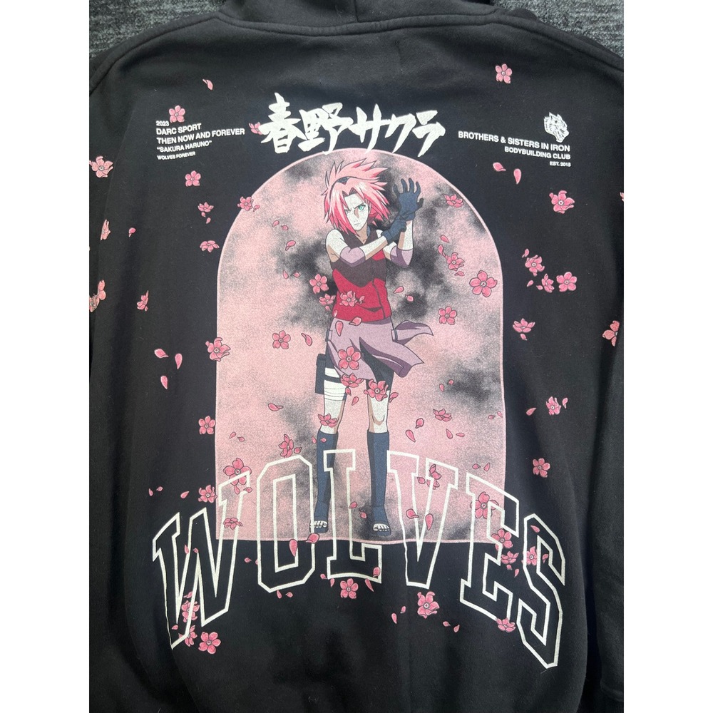 Darc Sport Naruto Shippuden Hoodie Mens S Black Sakura Haruno Limited 692/1000 - Picture 6 of 7